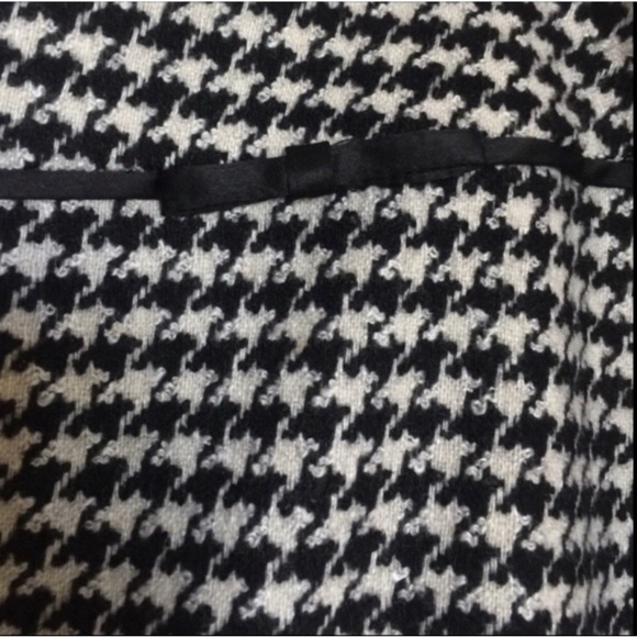 APOSTROPHE Wool-Blend Houndstooth Skirt Midi Lined Black Cream Plus Size 24W NWT - Picture 4 of 11